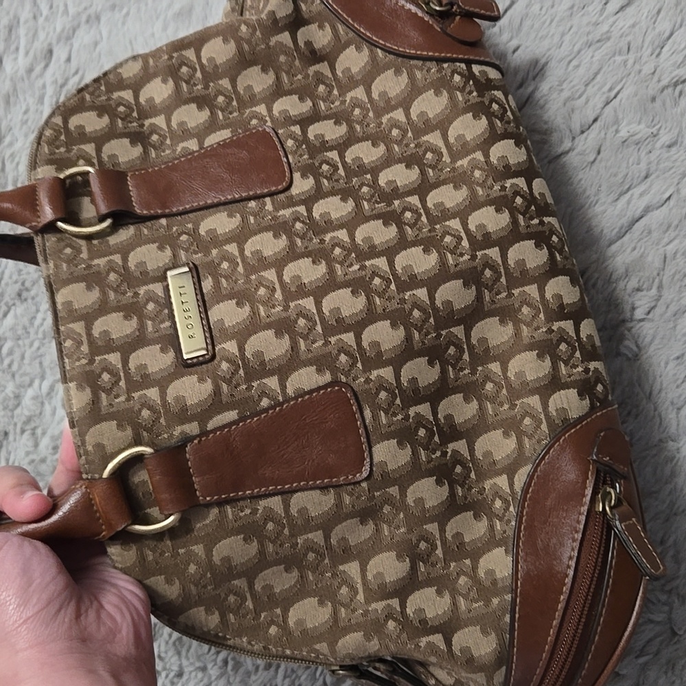 Rosetti Brown Monogram Handbag - image 3